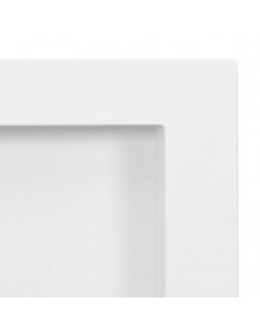 Nicchia da Doccia con 3 Scomparti Bianco Opaco 41x99x9 cm