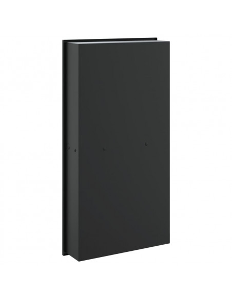 Nicchia per Doccia Nero Opaco 32x62x9cm in Acciaio Inox