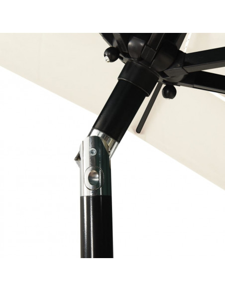 Ombrellone a 3 Livelli con Palo in Alluminio Sabbia 2x2 m Ombrellone a 3 Livelli con Palo in Alluminio Sabbia 2x2 m