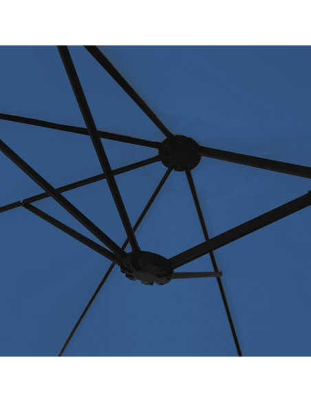 Ombrellone a Doppia Testa Azzurro 449x245 cm