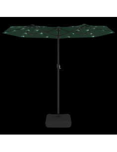Ombrellone a Doppia Testa con LED Verde 316x240 cm