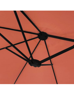 Ombrellone a Doppia Testa Terracotta 449x245 cm