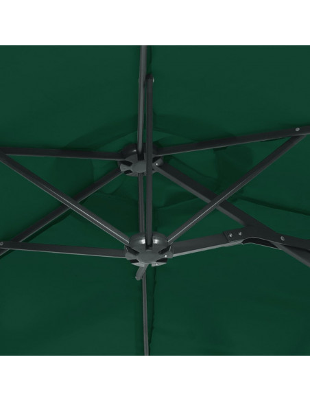 Ombrellone a Doppia Testa Verde 316x145 cm