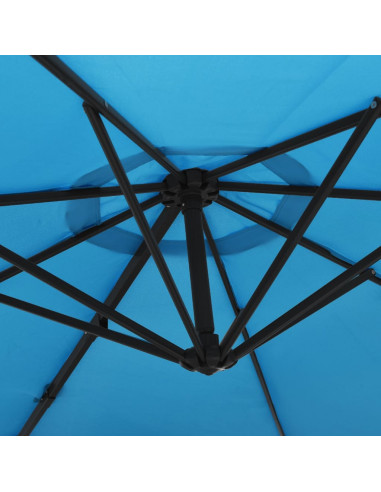 Ombrellone a Parete Blu Mare 290 cm
