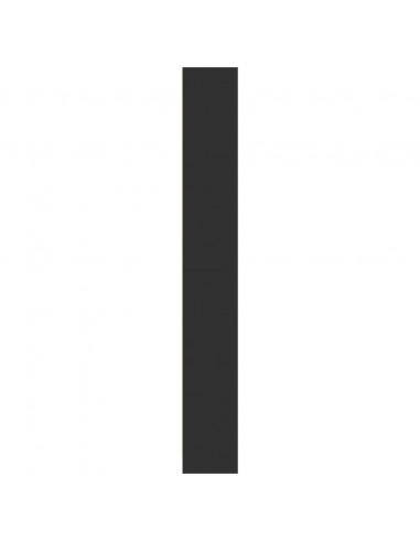 Libreria Nera 80x24x176 cm in Legno Multistrato