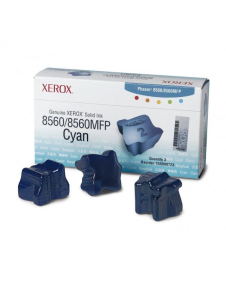 Xerox Phaser 8560mfp - confezione da 3 - ciano - inchiostri solidi