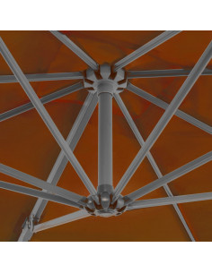 Ombrellone a Sbalzo con Palo in Alluminio 250x250 cm Terracotta