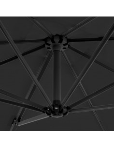 Ombrellone a Sbalzo con Palo in Alluminio 250x250 cm Antracite