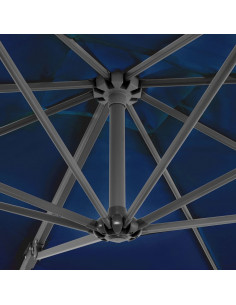 Ombrellone a Sbalzo con Palo in Alluminio Azzurro 250x250 cm