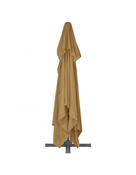 Ombrellone a Sbalzo Palo in Alluminio 400x300 cm Grigio Talpa