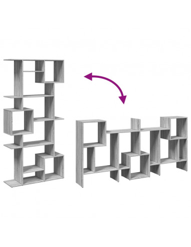 Libreria Grigio Sonoma 92x29x188 cm in Legno Multistrato