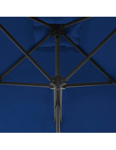 Ombrellone con Palo in Acciaio Blu 300x230 cm