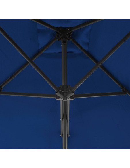 Ombrellone con Palo in Acciaio Blu 300x230 cm