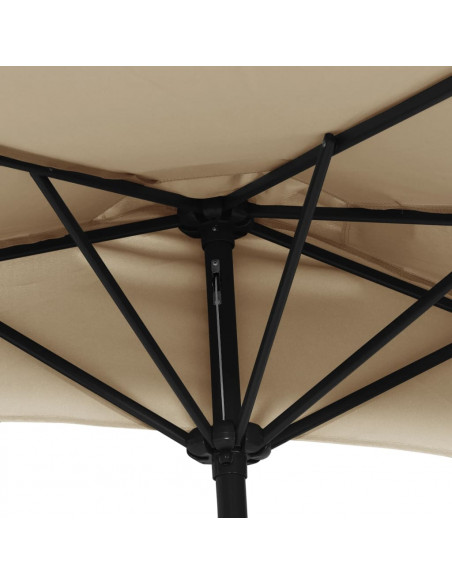 Ombrellone da Balcone Palo in Alluminio Talpa 270x144 cm a Metà