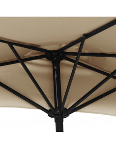 Ombrellone da Balcone Palo in Alluminio Talpa 300x155 cm a Metà