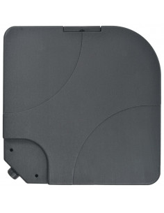 Ombrellone da Esterni con Base Portatile Grigio Talpa