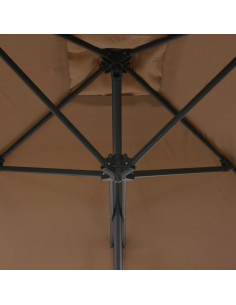 Ombrellone da Esterni con Palo in Acciaio 250x250cm Talpa
