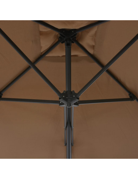 Ombrellone da Esterni con Palo in Acciaio 250x250cm Talpa
