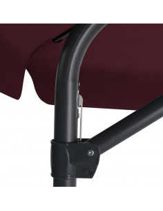 Ombrellone da Giardino con Palo in Acciaio 300 cm Rosso Bordò