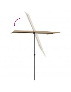 Ombrellone da Esterni con Palo in Alluminio 180x110cm Talpa