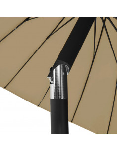 Ombrellone da Esterni con Palo in Alluminio 270 cm Grigio Talpa