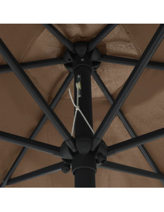 Ombrellone da Esterni con Palo in Alluminio 270x246 cm Talpa