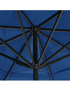 Ombrellone da Esterni con Palo in Alluminio 500 cm Azzurro