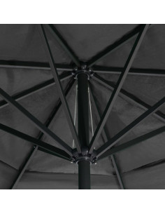 Ombrellone da Esterni con Palo in Alluminio 600 cm Antracite