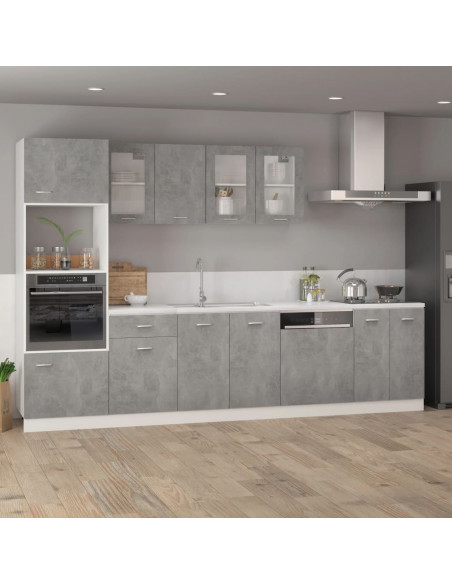 Armadio Inferiore Grigio Cemento 60x46x81,5cm Legno Multistrato
