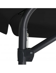 Ombrellone da Esterni con Palo in Acciaio 300 cm Nero