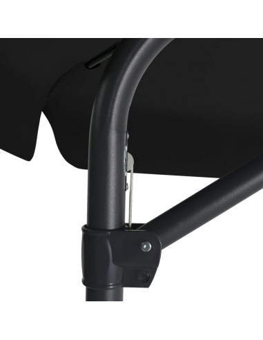 Ombrellone da Esterni con Palo in Acciaio 300 cm Nero