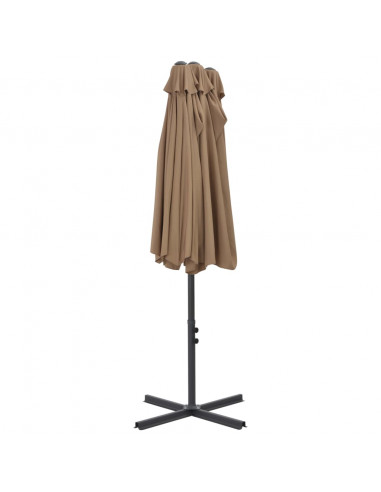 Ombrellone da Esterni Palo in Alluminio 460x270cm Grigio Talpa