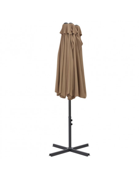 Ombrellone da Esterni Palo in Alluminio 460x270cm Grigio Talpa