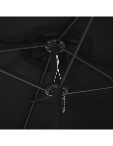 Ombrellone da Esterni Palo in Alluminio 460x270cm Nero