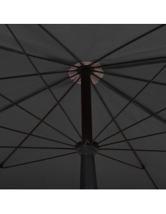 Ombrellone da Giardino con Palo 200x130 cm Antracite