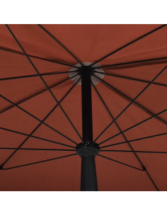 Ombrellone da Giardino con Palo 200x130 cm Terracotta