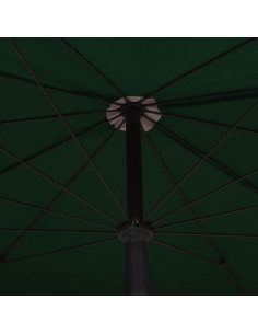 Ombrellone da Giardino con Palo 200x130 cm Verde