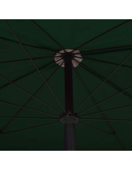 Ombrellone da Giardino con Palo 200x130 cm Verde