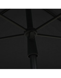 Ombrellone da Giardino con Palo 210x140 cm Antracite
