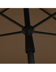 Ombrellone da Giardino con Palo 210x140 cm Tortora