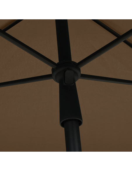 Ombrellone da Giardino con Palo 210x140 cm Tortora