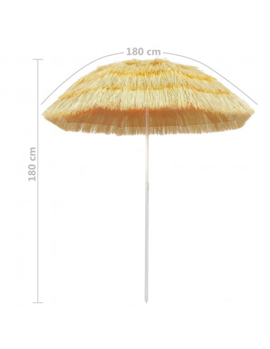 Ombrellone da Spiaggia 180 cm in Stile Hawaiano