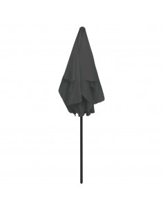 Ombrellone da Spiaggia Antracite 180x120 cm