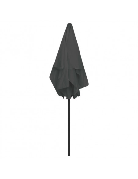 Ombrellone da Spiaggia Antracite 180x120 cm