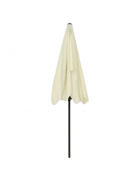 Ombrellone da Spiaggia Giallo Sabbia 200x125 cm