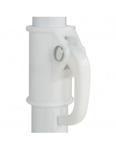 Ombrellone da Spiaggia Hawaii Bianco 180 cm