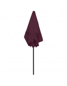 Ombrellone da Spiaggia Rosso Bordò 180x120 cm