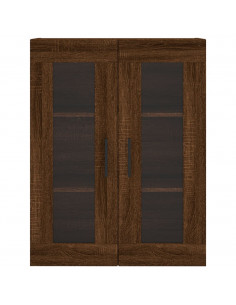 Mobile a Parete Rovere Marrone 69,5x34x90 cm 2