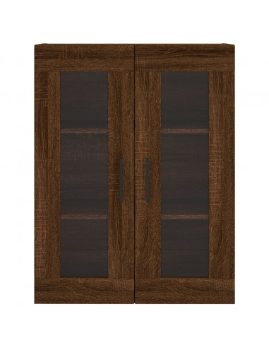 Mobile a Parete Rovere Marrone 69,5x34x90 cm