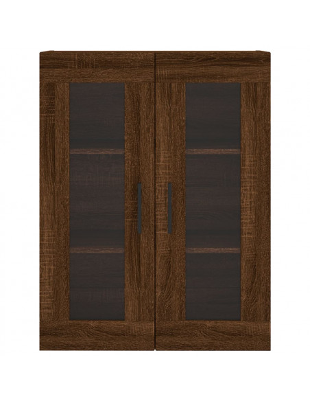 Mobile a Parete Rovere Marrone 69,5x34x90 cm